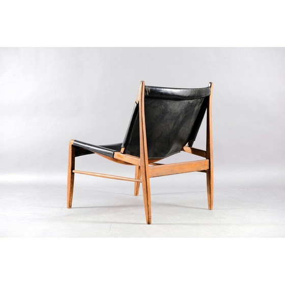 Image 1 of Fauteuil en cuir vintage de Franz Xaver Lutz pour WK Möbel, Allemagne 1958