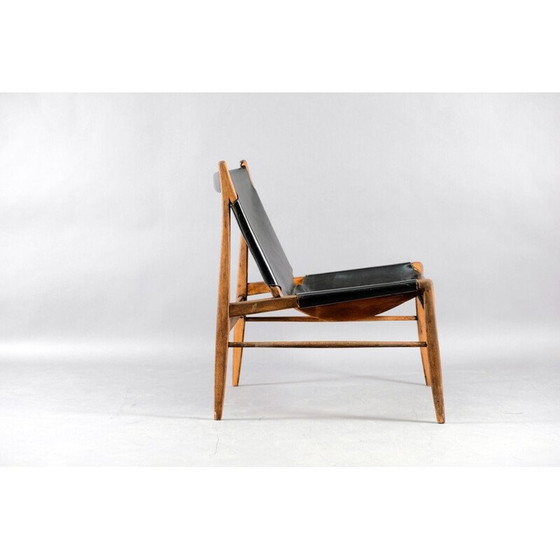 Image 1 of Fauteuil en cuir vintage de Franz Xaver Lutz pour WK Möbel, Allemagne 1958
