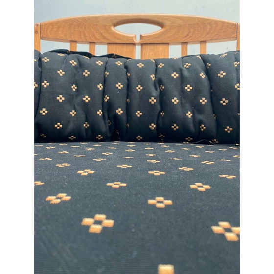 Image 1 of Fauteuil en pin du milieu du siècle par Giorgetti, Italie années 1950