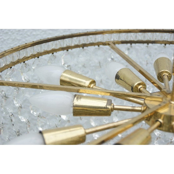 Image 1 of Lustre autrichien en verre de cristal vintage par Bakalovits and Sons, années 1950