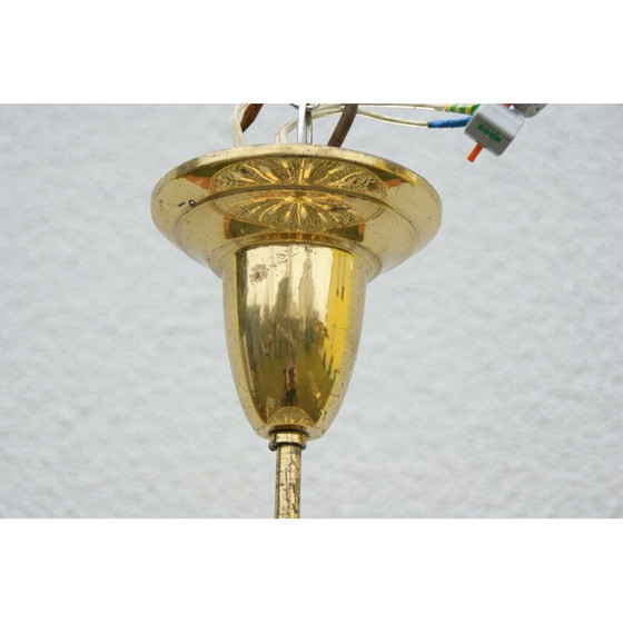 Image 1 of Lustre autrichien en verre de cristal vintage par Bakalovits and Sons, années 1950