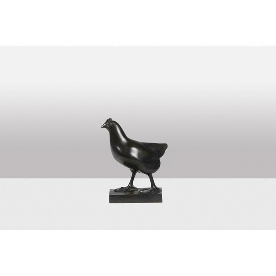 Image 1 of Sculpture vintage en bronze "Poule" de François Pompon pour l'Atelier Valsuani, 2006