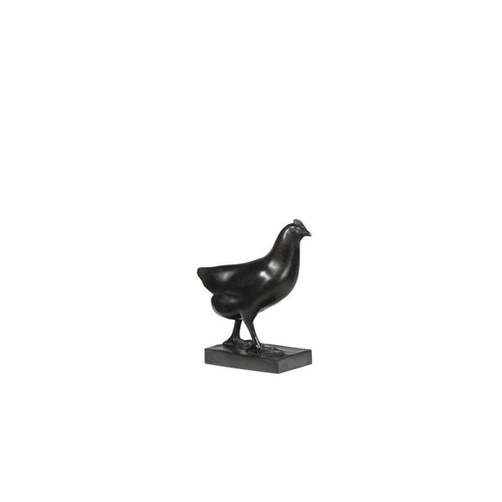 Image 1 of Sculpture vintage en bronze "Poule" de François Pompon pour l'Atelier Valsuani, 2006