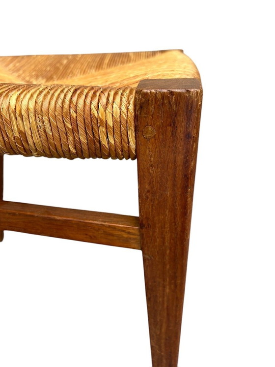 Image 1 of Chaise Moderniste Paillée 1950