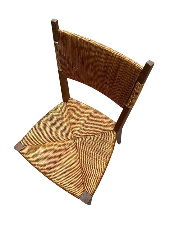 Image 1 of Chaise Moderniste Paillée 1950