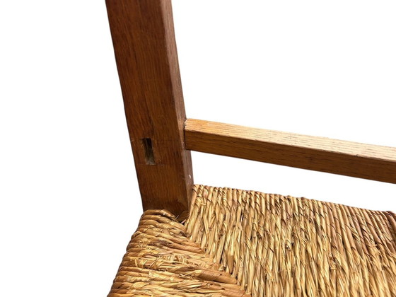 Image 1 of Chaise Moderniste Paillée 1950