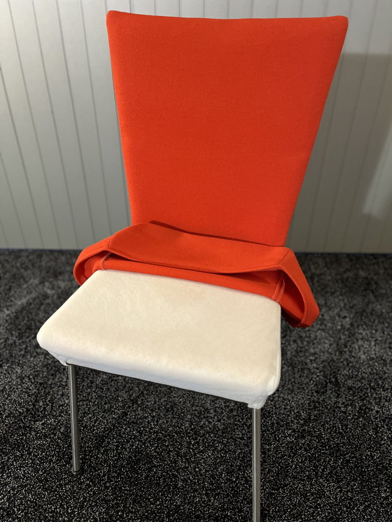 Image 1 of Label Orea Red Dining Chairs (Gerard V/D Berg)