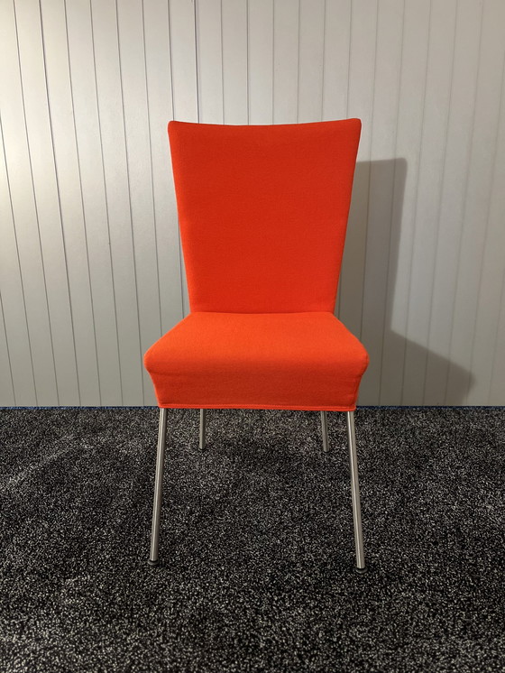 Image 1 of Label Orea Red Dining Chairs (Gerard V/D Berg)