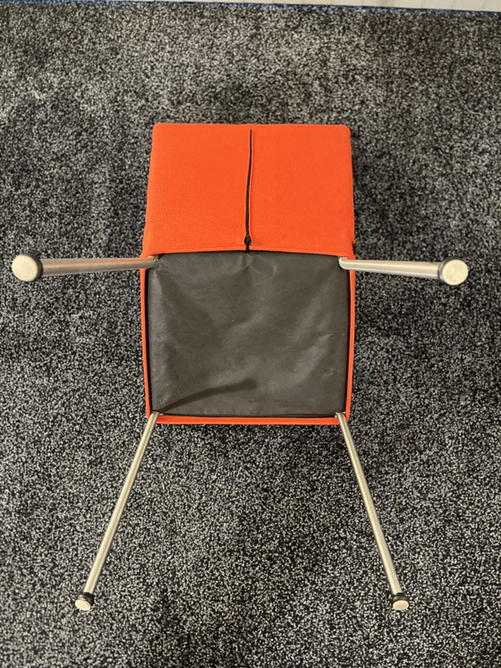 Image 1 of Label Orea Red Dining Chairs (Gerard V/D Berg)