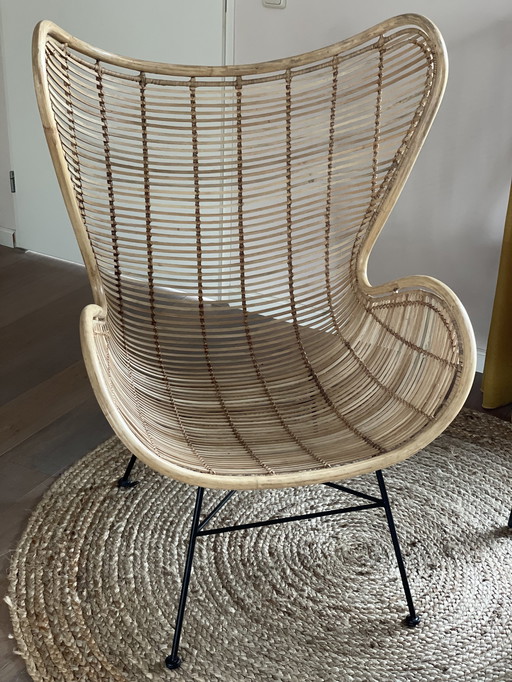 Hkliving Fauteuil Œuf en rotin