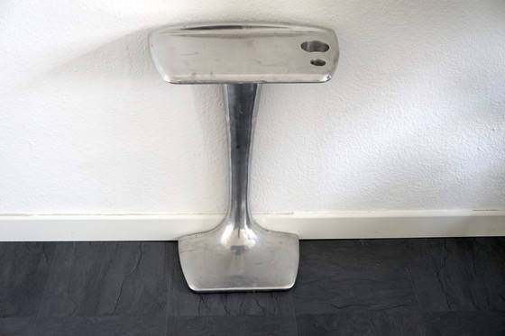 Image 1 of Table Vintage Space Age en aluminium, années 1980