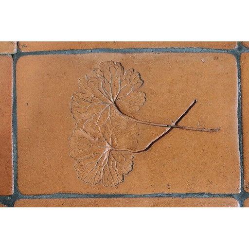 Table basse rectangulaire vintage en céramique par Roger Capron, France 1960