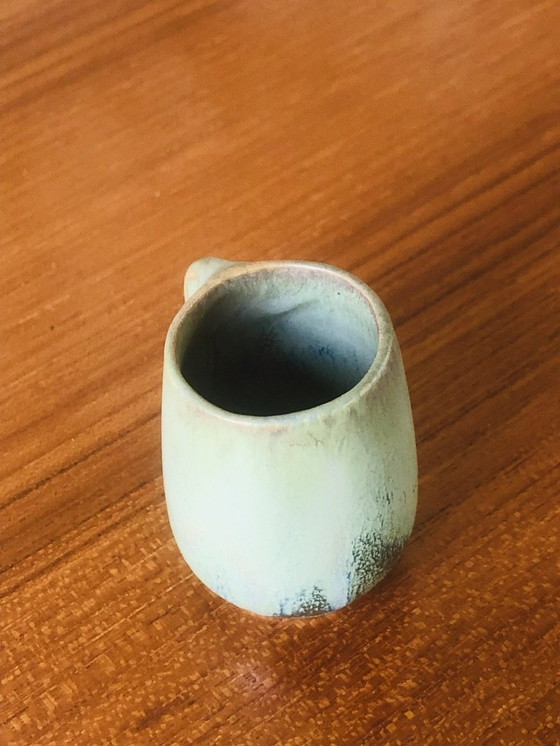 Image 1 of  Service à liqueur en grès flammé Art Nouveau de Denbac, ensemble de 7 pièces