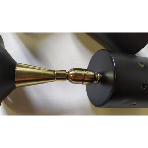 Image 1 of Ensemble de 6 petits projecteurs italiens vintage, années 1950