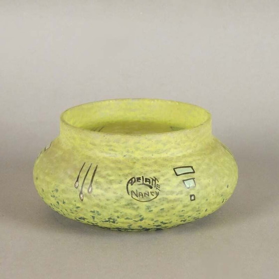 Image 1 of Coupe en verre vintage Art Déco par André Delatte Nancy, 1930