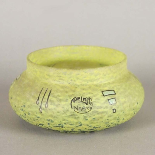 Coupe en verre vintage Art Déco par André Delatte Nancy, 1930