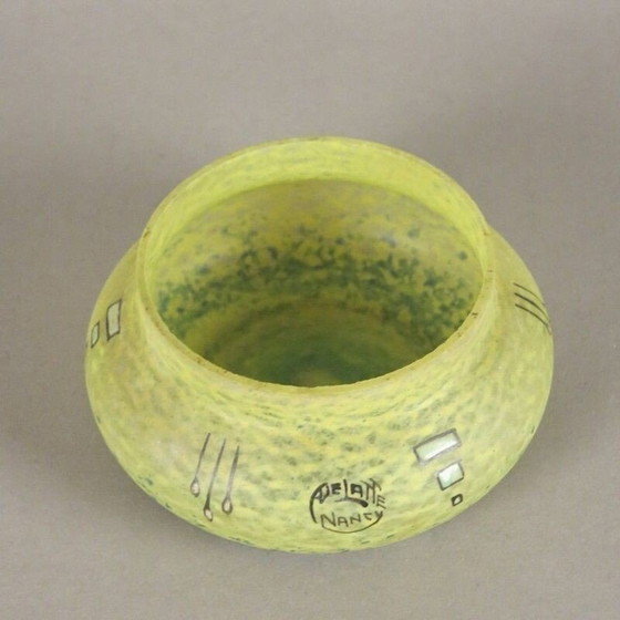 Image 1 of Coupe en verre vintage Art Déco par André Delatte Nancy, 1930