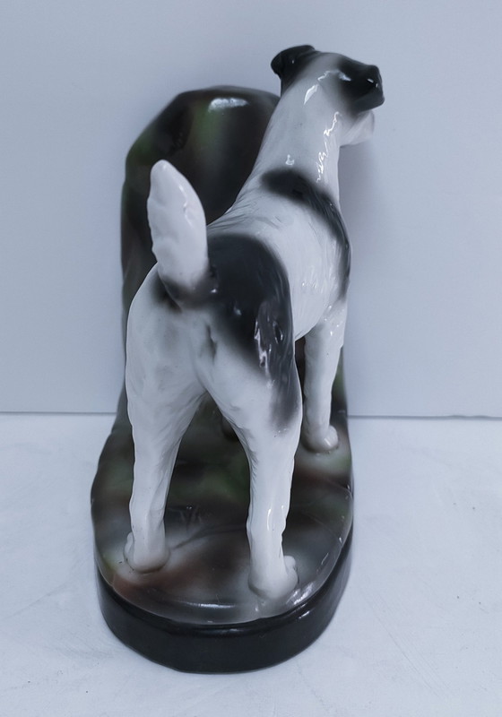 Image 1 of Serre-Livres Fox Terrier Porcelaine Numéroté