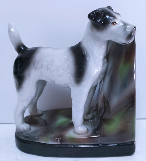 Serre-Livres Fox Terrier Porcelaine Numéroté