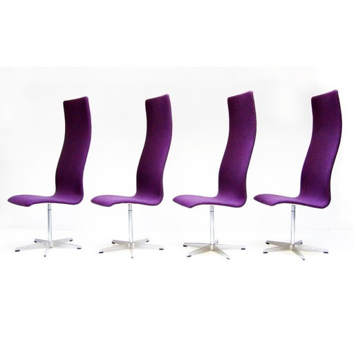 Ensemble de 8 chaises Oxford vintage par Arne Jacobsen pour Fritz Hansen, années 1960