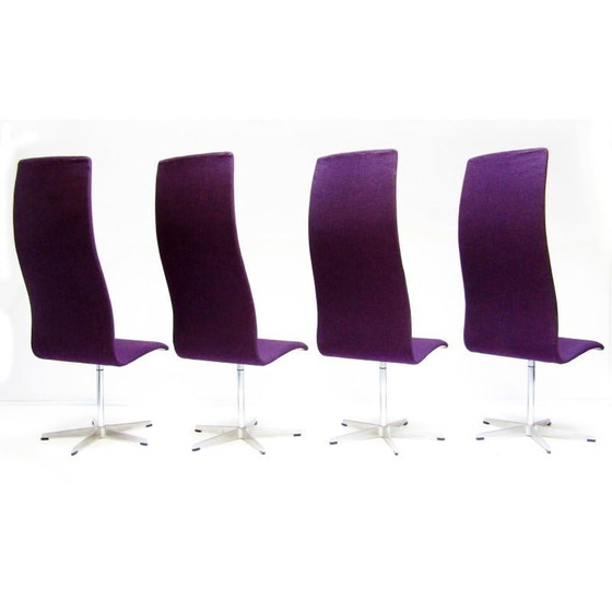 Image 1 of Ensemble de 8 chaises Oxford vintage par Arne Jacobsen pour Fritz Hansen, années 1960