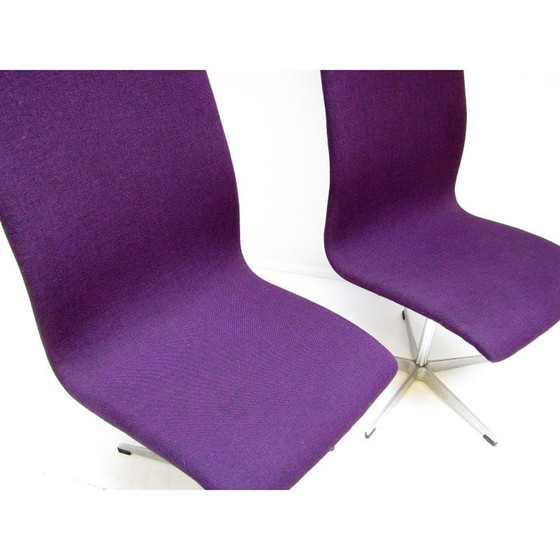 Image 1 of Ensemble de 8 chaises Oxford vintage par Arne Jacobsen pour Fritz Hansen, années 1960