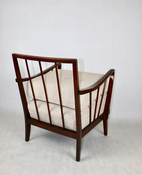 Image 1 of Fauteuil Art Déco Beige Boucle Loop, 1960S