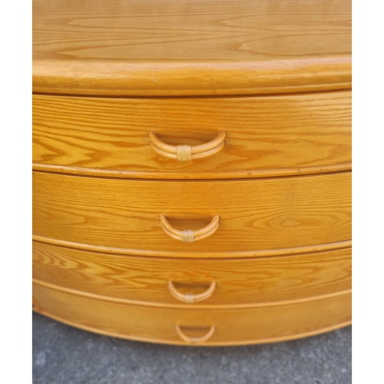 Image 1 of Commode vintage en bois et bambou pour Cerda, Italie 1980