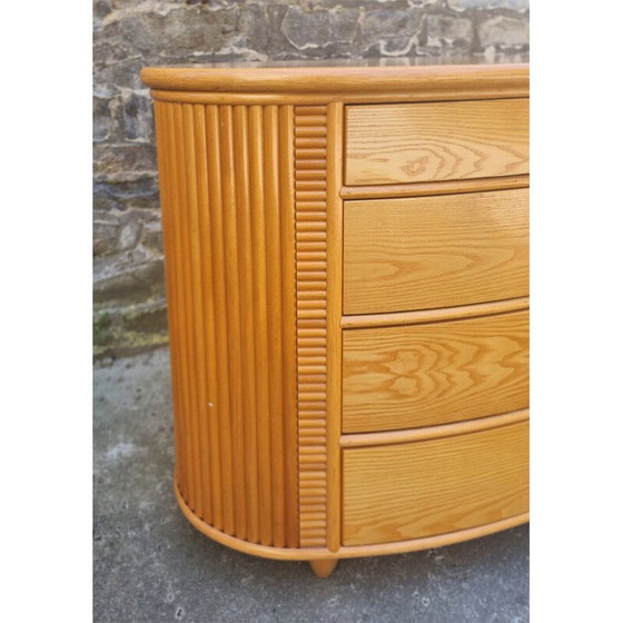 Image 1 of Commode vintage en bois et bambou pour Cerda, Italie 1980