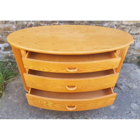Image 1 of Commode vintage en bois et bambou pour Cerda, Italie 1980