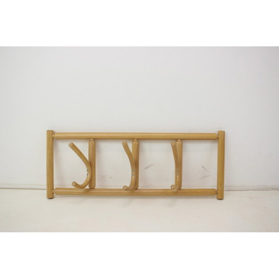 Image 1 of Porte-manteau mural vintage en bois courbé par Ton, Cechoslovakia 1980