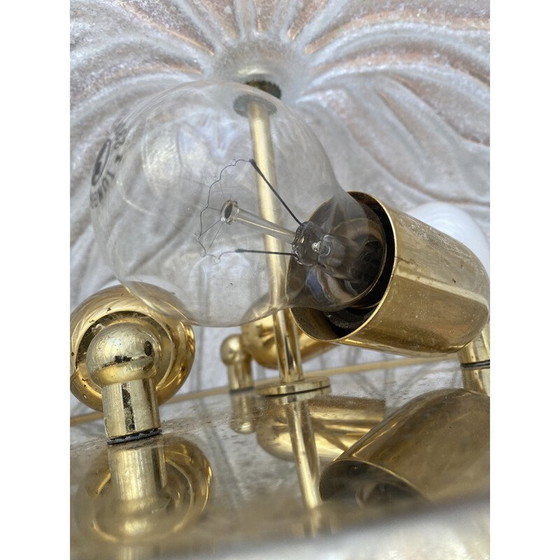 Image 1 of Lampe suspendue vintage en verre de Murano, 1975