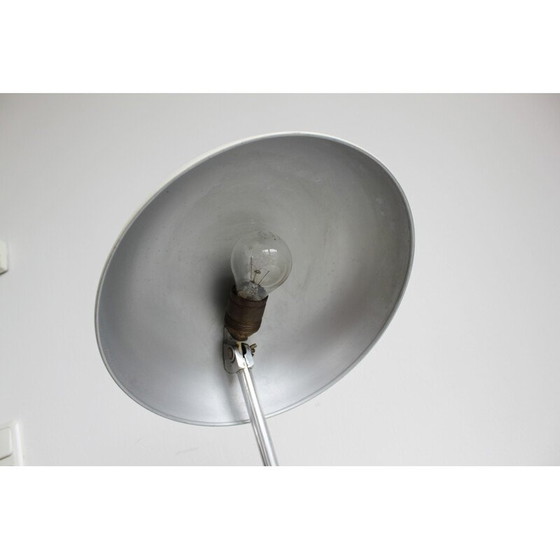 Image 1 of Lampe de bureau vintage Bauhaus en métal et bois par Karl Trabert pour Bünte et Remmler, 1930