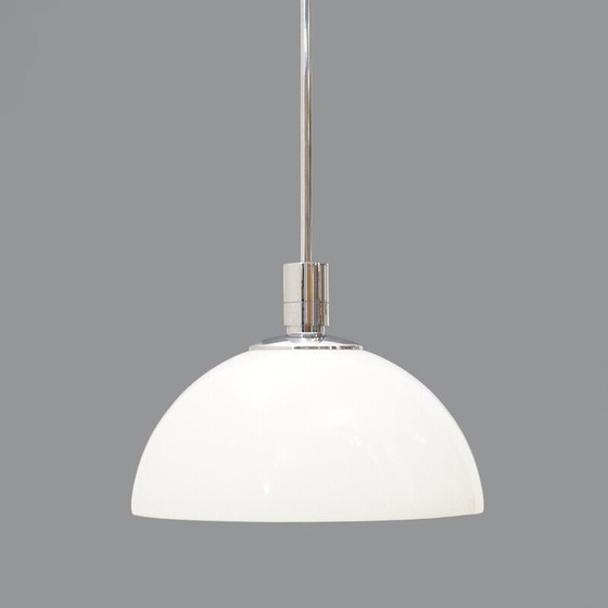 Image 1 of Lustre vintage "AS/AM" en métal chromé par Franco Albini et Franca Helg pour Sirrah, Italie 1970