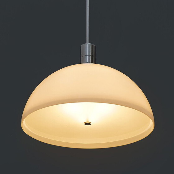 Image 1 of Lustre vintage "AS/AM" en métal chromé par Franco Albini et Franca Helg pour Sirrah, Italie 1970