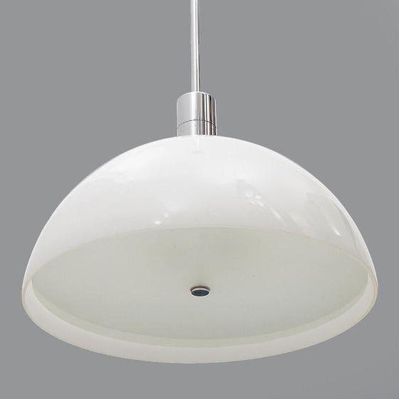 Image 1 of Lustre vintage "AS/AM" en métal chromé par Franco Albini et Franca Helg pour Sirrah, Italie 1970