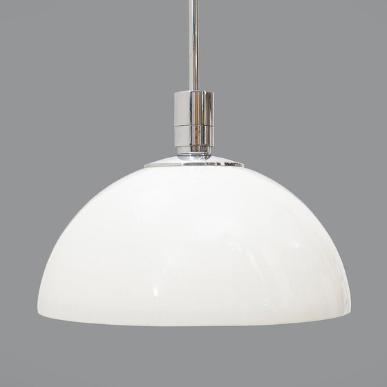Image 1 of Lustre vintage "AS/AM" en métal chromé par Franco Albini et Franca Helg pour Sirrah, Italie 1970
