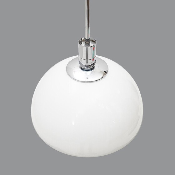 Image 1 of Lustre vintage "AS/AM" en métal chromé par Franco Albini et Franca Helg pour Sirrah, Italie 1970