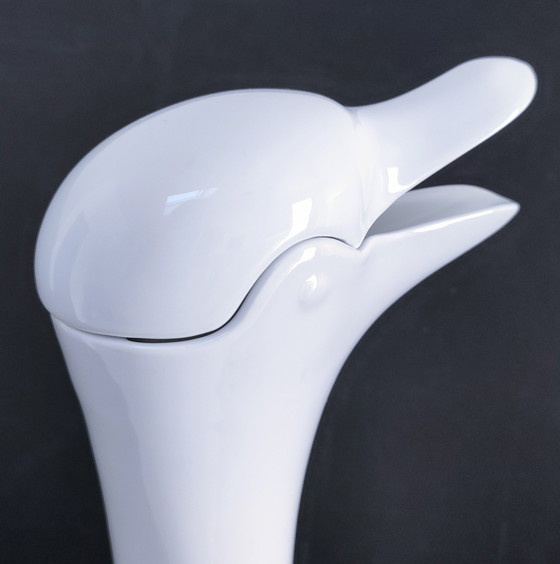 Image 1 of Carafe Oiseau Porcelaine Dlg Sandoz