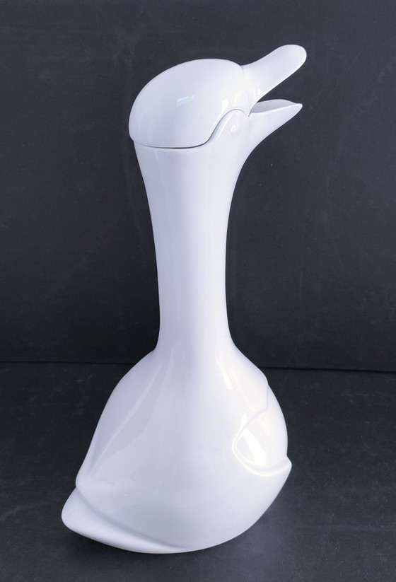 Image 1 of Carafe Oiseau Porcelaine Dlg Sandoz