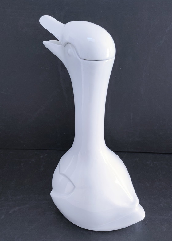 Image 1 of Carafe Oiseau Porcelaine Dlg Sandoz