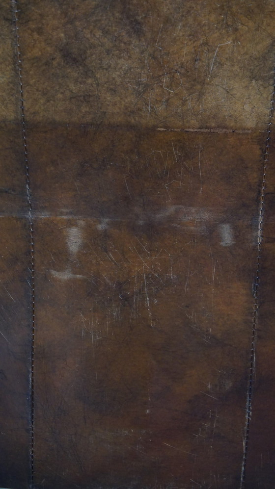 Image 1 of Fauteuil en cuir de boeuf