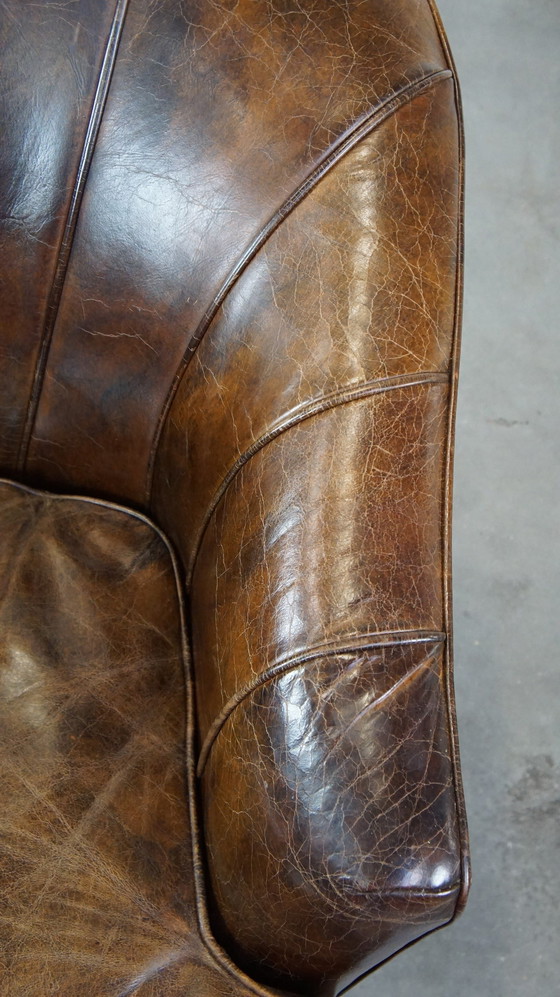 Image 1 of Fauteuil en cuir de boeuf