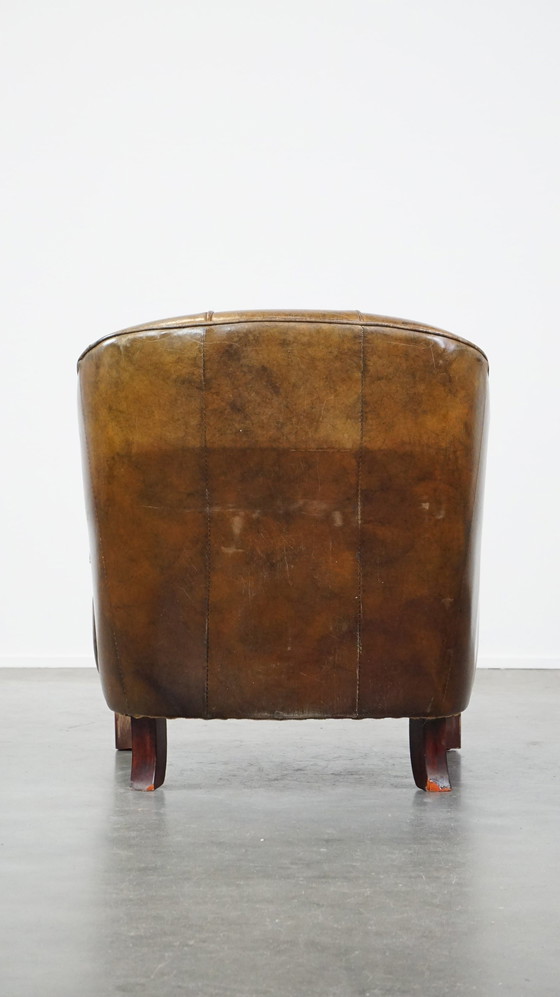 Image 1 of Fauteuil en cuir de boeuf