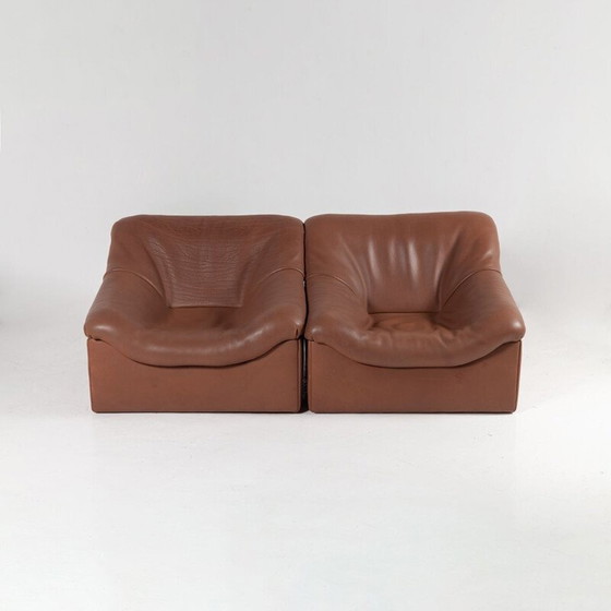 Image 1 of Paire de chaises longues vintage ds-46 en cuir de buffle par De Sede, Suisse 1970