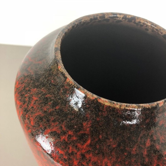 Image 1 of Grand vase vintage Pottery Super Fat Lava Vase Scheurich WGP 1970