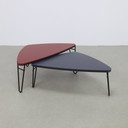 2X Table basse "Petalo" Charlotte Perriand, Cassina 1990S (Prix fixe)