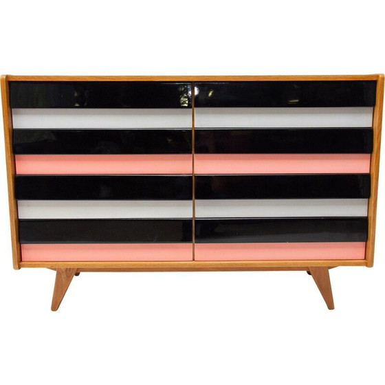 Image 1 of Commode vintage en hêtre et contreplaqué modèle no U-453 par Jiří Jiroutek pour Interiér Praha, Tchécoslovaquie 1960