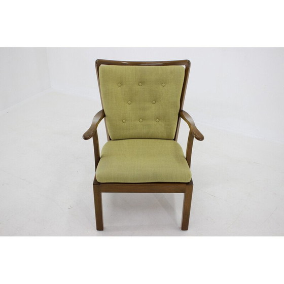 Image 1 of Fauteuil vintage en bois de hêtre modèle 1628 par Soren Hansen, Danemark années 1940