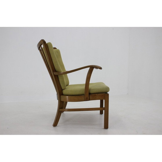 Image 1 of Fauteuil vintage en bois de hêtre modèle 1628 par Soren Hansen, Danemark années 1940